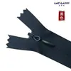 Venta al por mayor del fabricante No. Cremallera invisible de nailon de 3, cremallera de plástico oculta de colores para almohadas, cojines, faldas, pantalones, multipropósito