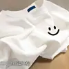Camiseta de Algodón Puro Pesado Estilo Coreano para Mujer 2025 Verano Nuevo Holgada Blanca Talla Grande Marca de Moda Top de Manga Corta Ins
