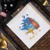 Servilleta desechable con impresión a color de fábrica fiesta hotel comida occidental servilleta de papel imprimible Logo
