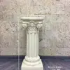 Casamento Coluna Romana Dourada Vaso de Flores Prateleira Guia de Estrada Listrado Europeu Troféu Fibra de Vidro Adereços de Casamento