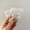 Bolsa de Armazenamento de Joias com Furos de PVC Pulseira Embalagem Pequena de Joias Plástico Selado Transparente Selado Auto-selante