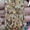 Cuentas de tubo de 4*2 mm, cuentas cilíndricas largas, accesorios para joyería, pulsera DIY, cuentas espaciadoras de tubo recto, productos semiacabados