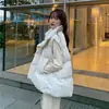 Chaleco de algodón acolchado sin mangas estilo coreano 2026, chaleco acolchado versátil con cuello de solapa, prenda exterior de moda para mujer de talla grande