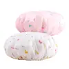 Gorro de Ducha Impermeable Grande de PEVA para Mujer, Gorro de Ducha Espesado, Bonito Gorro, Gorro de Maquillaje