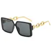 Gafas de Sol con Cadena para Montura de Moda Europea y Americana 2025 Nueva Moda Montura Grande Gafas de Sol para Sesión de Fotos Callejeras Gafas de Sol de Uso Personal