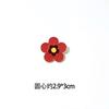 Broche Paloma de la Paz Esperando la Paz Pequeña Flor Roja Insignia de Estudiante Femenina Forma de Premio Accesorios para Traje Bolso Suéter Ramillete