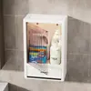 Prateleira de Armazenamento para Banheiro, Armário de Armazenamento de Parede para Banheiro, Gabinete à Prova d'Água para Lavatório, com Absorção Magnética para Cosméticos, Sem Furos