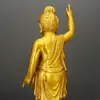Estatua de Buda Latón Buda Shakyamuni Adorno Buda de la Medicina Artesanía Totalmente de Cobre Hogar Salón Budista Ofrenda