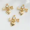 Colgantes de Flor Hueca Chapados en Oro Cobre Accesorios para Joyería DIY Accesorios para Pulseras de Cuentas Collares Materiales Venta al por Mayor