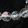 Natural Assterley Colorido Cristal Blanco Asai Bola Cuentas Pulsera Cristal Arcoíris Pulsera Suerte