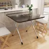 Mesa quadrada dobrável, simples e portátil, mesa para barraca de rua, mesa de jantar, mesa de jantar simples, mesa retangular pequena para uso doméstico