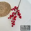 Fa Cai fruta roja fruta roja simulación eucalipto Fruta de acebo Flor anual Decoración del hogar adornos Baya roja flor de simulación venta al por mayor
