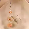 Estilo Ins Carrillón de Viento de Botella Flotante Llavero de Teléfono Colgante Pequeño Medusa Estrella Correa para Bolso Decoración Versátil para Mujeres
