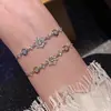 Elegante e Refinado Floco de Neve de Inverno Exquisito Luxo Leve Design de Nicho Zircônia Alta Qualidade Ajustável Pulseira da Moda