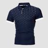 Nova Camiseta de Verão Paul Masculina Manga Curta Popular Moda Manga Curta Estampada Slim Fit Europeia e Americana Manga Curta