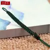 Corda de chaveiro tecida à mão com nó de coco e cordão de fecho, acessórios de corda para pingente de joia semiacabada DIY