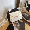 Bolsa Transversal Leve de Cores Contrastantes Personalizada, Mini Bolsa Quadrada de Aparência Sofisticada, Bolsa de Ombro para Passeio de Estudante, Porta-Moedas para Celular