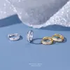 Pendientes Cuadrados de Zirconia de Plata Pura S999 para Mujer, Lujo Accesible, Gama Alta, Sencillos, Elegantes de Nicho, Versátiles para Ropa de Trabajo, Pendientes Brillantes