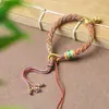 Corda de Mão Trançada com Fio de Algodão Enrolado à Mão do Xizang, Corda Colorida para o Ano de Nascimento, Corda Suja do Xizang, Corda de Mão Trançada para Homens e Mulheres