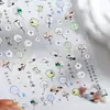 Pegatinas para Uñas con Gato Lindo en Relieve de Hierro Mn-376 Estilo Lindo Dibujos Animados Animales Suaves Lindos Serie de Colaboración Mn