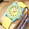 Reloj de Examen Sanda Estudiante de Secundaria Lectura del Tiempo Reloj Dopamina Esfera Grande Simple Resistente al Agua Reloj de Cuarzo Masculino