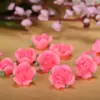 13mm flor de cerâmica macia de resina feita à mão florzinha fofa brincos diy óculos porta-retrato decoração material acessórios
