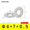 Arandelas Planas de Acero Inoxidable 304 M1.6~M7 Estándar Alemán Din125 Venta Directa de Fábrica en Stock Arandelas Planas Antióxido