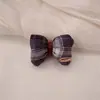 Lazo de Tela a Cuadros Estilo Coreano para el Cabello Clip Nuevo Otoño e Invierno Anillo de Intestino Delgado Diadema Cuerda de Goma para Cola de Caballo de Niña