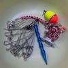Hebilla para peces vivos, candado para peces con ruedas, acero inoxidable telescópico colgante, hebilla de boca de pez, candado de pesca, equipo de pesca al por mayor