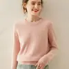 Suéter Jersey de Cachemira Baicai de Terciopelo Otoño/Invierno Nuevo Cuello Medio Alto Holgado Tejido Grueso Capa Base Top Interior