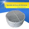 Acessórios para Caldeira, Grelha de Fundo de Forno Resistente a Altas Temperaturas, Tira de Forno de Ferro Fundido, Grelha Redonda de Ferro Fundido, Grelha de Forno com Prevenção de Vazamento de Cinzas