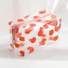 Bolsa de Cosméticos Transparente Impermeable Estilo Coreano Ins Hyuna con Flores para Mujer Portátil de Gran Capacidad para Niña Almacenamiento de Viaje Neceser