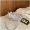 Bolsa transversal moderna e simples para o dia a dia de mulheres, nova bolsa de ombro casual e única estilo Ins 2026, bolsa de bolinho de alta estética e tendência