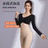 Calça Modeladora Ultra Fina com Zíper para Controle da Barriga, Forte Modelagem da Cintura e Levantamento do Bumbum, Cinta Pós-Parto de Cintura Alta com Botões de Pressão