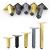 Patas de gabinete de TV, patas ajustables de aleación de aluminio, patas de gabinete de oro negro, patas de sofá, patas de gabinete de hardware, directas de fábrica