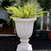 Adornos Decorativos de Pilar de Caballo Estilo Europeo Jardín Patio Boda Soporte de Exhibición Yeso Maceta Exterior Base para Maceta