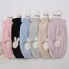 Fundas para Mangas de Conejo Bordadas de Longitud Media, Lindas para Mujer, Adecuadas para el Trabajo, Anti-Manchas, Protectores de Manga para Chaqueta de Plumas de Adulto para Otoño e Invierno