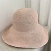 Sombrero de Paja Plegable Hecho a Mano de Ganchillo Estilo Coreano Japonés para Mujer, Sombrero de Pescador Transpirable para Salidas de Verano Protección Solar