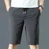 Pantalones Cortos Casuales para Hombre de Verano, Pantalones Rectos Holgados de Longitud Media, Versátiles Pantalones Cortos de Cinco Puntos con Cintura Elástica, Ropa Casual de Moda Tendencia