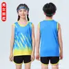 Traje de Atletismo para Estudiantes de Primaria para Hombres y Mujeres, Ropa de Entrenamiento Deportivo para Estudiantes, Chaleco, Ropa Deportiva de Competición, Carrera de Maratón, Secado Rápido