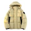 Invierno Nuevo Estilo Japonés Marca de Moda Casual Holgado Color Sólido Simple Versátil Pareja con Capucha Chaqueta de Plumas de Moda para Hombre
