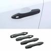Adequado para Toyota Prius PRIUS Série 50 18-22, alça de fibra de carbono com padrão externo, adesivo de porta preto brilhante