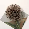 Atmosfera de Início de Outono Tecido Estampado Flor Rolante Leopardo Malha Rosa DIY Artesanal Acessórios de Cabeça Outono Inverno Prendedor de Cabelo Acessórios de Vestuário