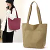 Bolsa de Lona Feminina 2024 Primavera Nova Bolsa Casual Moda Transfronteiriça Bolsa de Ombro de Mão Resistente ao Desgaste Grande Capacidade Bolsa Feminina
