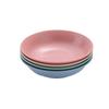A5L Plato para Salsa de Soja de Paja de Trigo Comercial Redondo Plato Pequeño Plato de Plástico para Vinagre Plato para Salsas para Mojar Condimentero Vajilla para Hot Pot Condimento