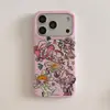 Popular funda rosa girly con forma de corazón adecuada para Apple 17 Pro Max, iPhone 16 y lindo iPhone 15