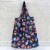 Bolsa de Ombro Casual Fashion para Viagem de Menina, Sacola de Compras de Supermercado Portátil de Nylon para Venda por Atacado