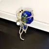 Broche de Mariposa Esmaltado Retro, Regalo de Lujo de Alta Gama, Exquisito Broche de Moda para Cheongsam, Ramillete, Accesorios para Ropa