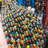 Vendas Diretas da Fábrica Pedra Natural Ágata Sete Cores Contas Redondas Contas Soltas DIY Joias Acessórios de Vestuário Atacado