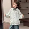 Jaqueta com Capuz para Meninas Casual Estilo Fresco Outono 2026 Nova Moda Infantil para Meninas Primavera e Outono Cardigã com Capuz